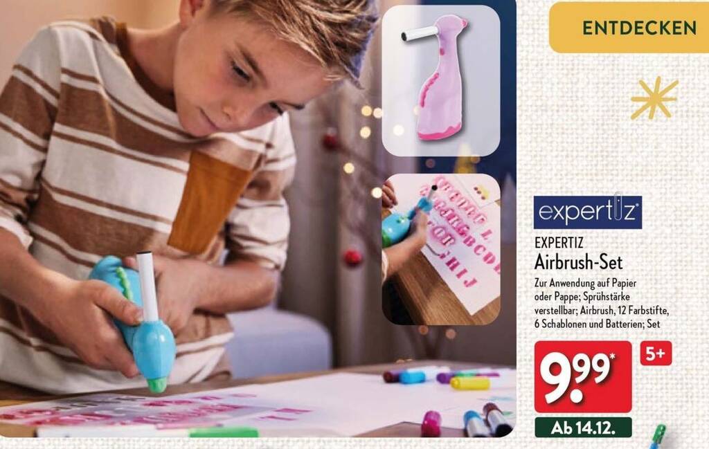 EXPERTIZ AirbrushSet Angebot bei Aldi Nord