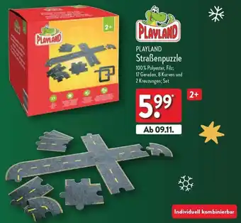 Aldi Nord PLAYLAND Straßenpuzzle Angebot