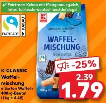 Kaufland K-CLASSIC Waffelmischung 400 g Beutel Angebot