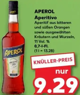 Kaufland APEROL Aperitivo 0,7 L-Fl. Angebot