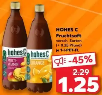 Kaufland HOHES C Fruchtsaft 1 L-PET-Fl. Angebot