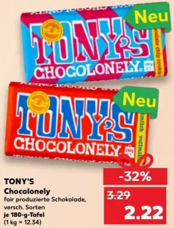 Kaufland TONY'S Chocolonely 180 g Tafel Angebot