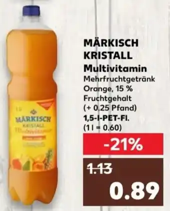 Kaufland MÄRKISCH KRISTALL Multivitamin 1,5 L-PET-Fl. Angebot