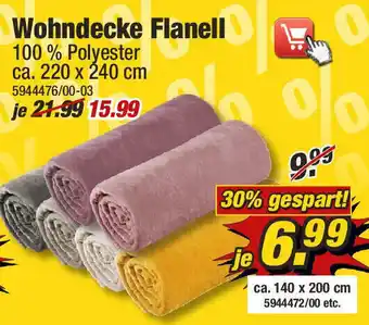 Poco Wohndecke Flanell Angebot