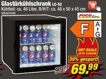 Poco Glastürkühlschrank LC-52 Angebot