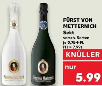 Kaufland FÜRST VON METTERNICH Sekt 0,75 L-Fl. Angebot