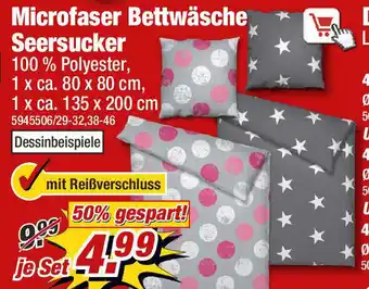 Poco Microfaser Bettwäsche Seersucker Angebot