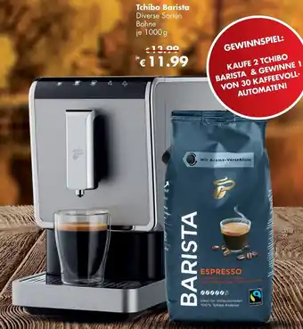 Travel Free Tchibo Barista 1000g Angebot