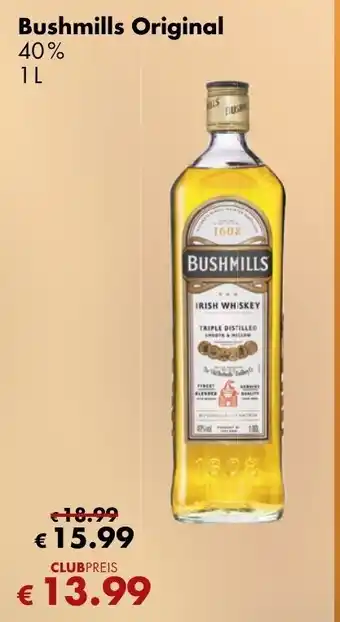 Travel Free Bushmills Original 1L Angebot