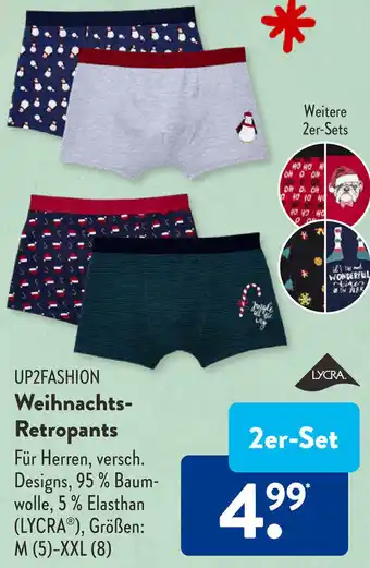 Aldi Süd UP2FASHION Weihnachts-Retropants 2er-Set Angebot