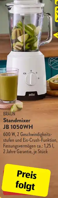 Aldi Süd BRAUN Standmixer JB 1050WH Angebot