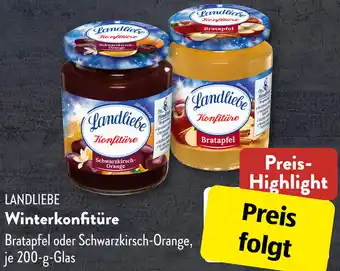 Aldi Süd LANDLIEBE Winterkonfitüre 200 g Glas Angebot