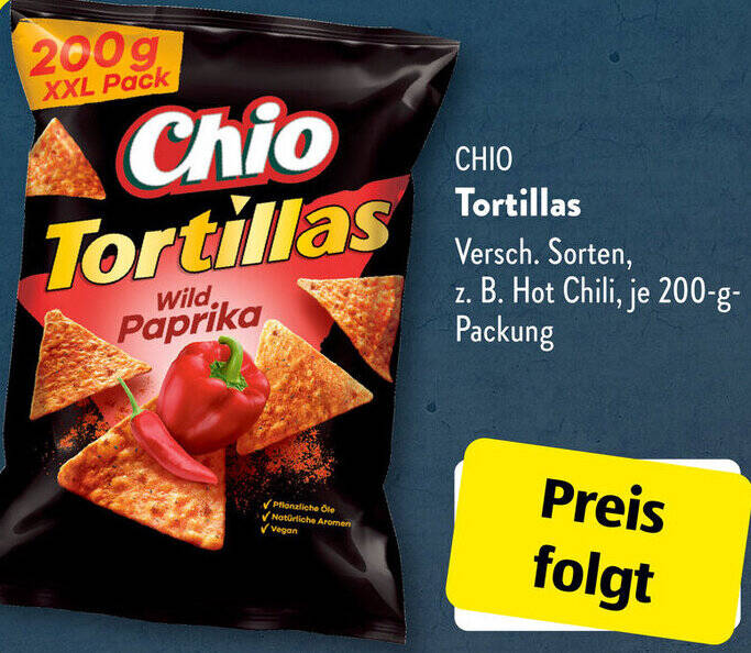 CHIO Tortillas 200 g Packung Angebot bei Aldi Süd
