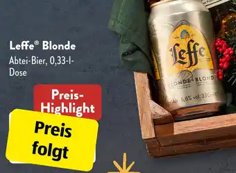 Aldi Süd Leffe Blonde 0,33 L Dose Angebot