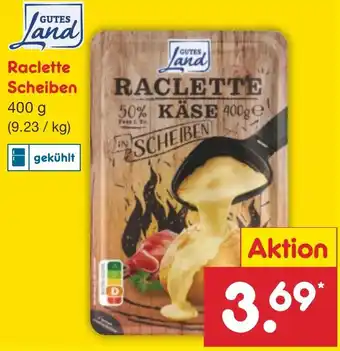 Netto Marken-Discount GUTES Land Raclette Scheiben 400 g Angebot