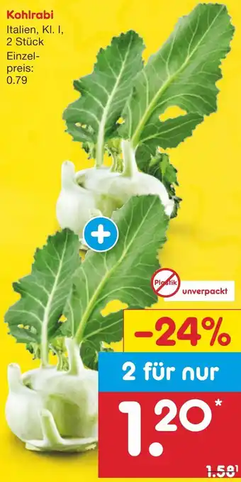 Netto Marken-Discount Kohlrabi 2 Stück Angebot