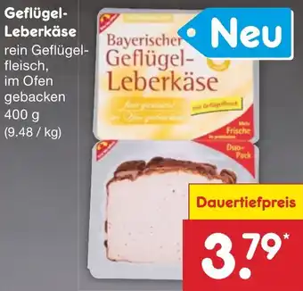 Netto Marken-Discount Geflügel-Leberkäse 400 g Angebot