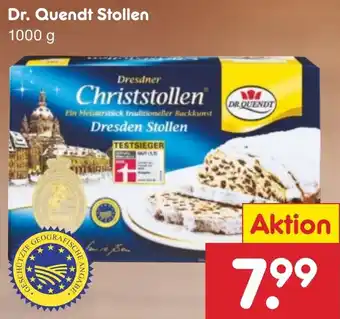 Netto Marken-Discount Dr. Quendt Stollen 1000 g Angebot