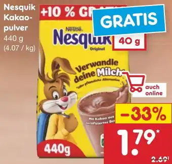 Netto Marken-Discount Nesquik Kakaopulver 440 g Angebot