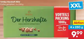 Netto Marken-Discount Tchibo Herzhaft Mild Kaffee gemahlen, 4 x 250 g Angebot