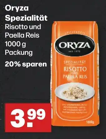 Handelshof Oryza Spezialität Risotto und Paella Reis 1kg Angebot