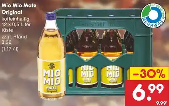 Netto Marken-Discount Mio Mio Mate Original 12 x 0,5 Liter Kiste Angebot