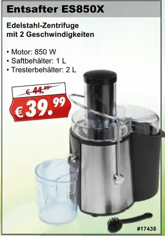 Stabilo Fachmarkt Entsafter ES850X Angebot