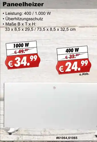 Stabilo Fachmarkt Paneelheizer Angebot