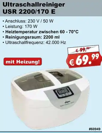 Stabilo Fachmarkt Ultraschallreiniger USR 2200/170 E Angebot