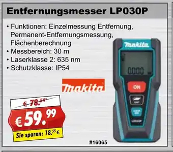 Stabilo Fachmarkt Makita Entfernungsmesser LP030P Angebot