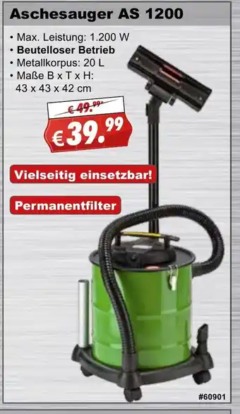 Stabilo Fachmarkt Aschesauger AS 1200 Angebot