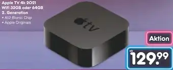 Netto Marken-Discount Apple TV 4k 2021 Wifi 32GB oder 64GB 2. Generation Angebot