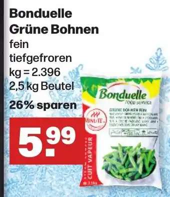 Handelshof Bonduelle Grüne Bohnen 2,5 kg Beutel Angebot