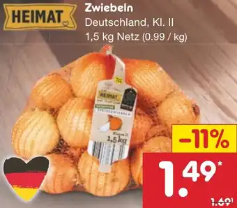 Netto Marken-Discount HEIMAT Zwiebeln 1,5 kg Netz Angebot