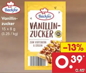 Netto Marken-Discount Backfee Vanillinzucker 15 x 8 g Angebot