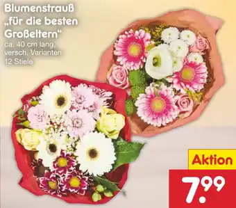 Netto Marken-Discount Blumenstrauß ,,für die besten Großeltern" Angebot