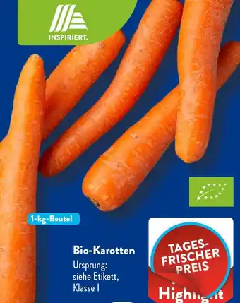 Aldi Süd Bio-Karotten 1-kg Beutel Angebot