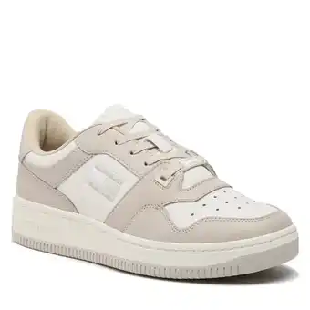 eschuhe Tommy hilfiger sneakers tommy jeans basket leather em0em01165 classic beige aci Angebot