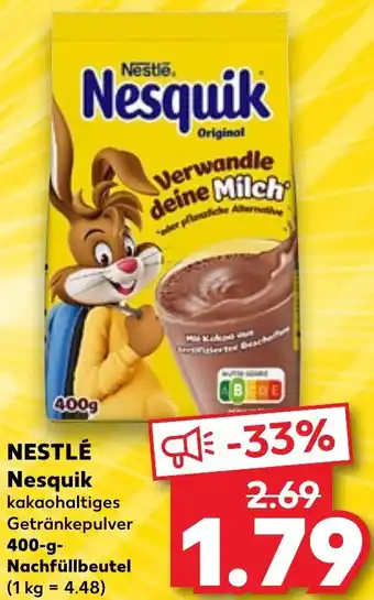 Kaufland NESTLÉ Nesquik 400 g Nachfüllbeutel Angebot