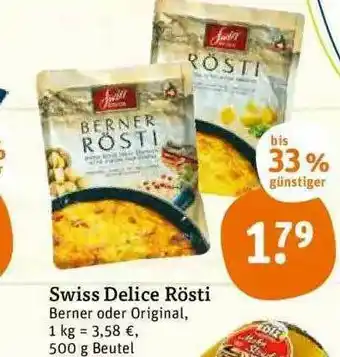 tegut Swiss Delice Rösti Angebot