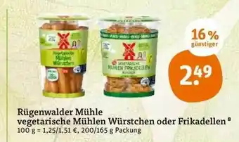 tegut Rügenwalder Mühle Vegetarische Mühlen Würstchen Oder Frikadellen Angebot