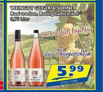 Zisch Weingjut Geiger & Söhne Angebot