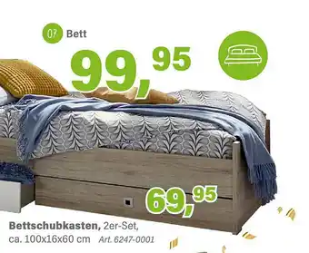 Schleudermaxx Bett, Bettschubkasten Angebot