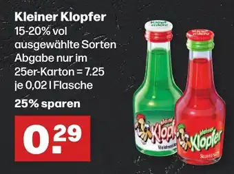 Handelshof Kleiner Klopfer 15-20% vol 0.02L Angebot