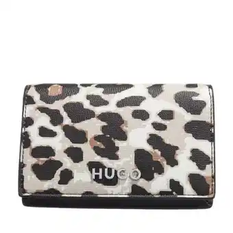 Fashionette Hugo boss hugo portemonnaie - mel flap cardholder-leo - gr. unisize - in beige - für damen Angebot