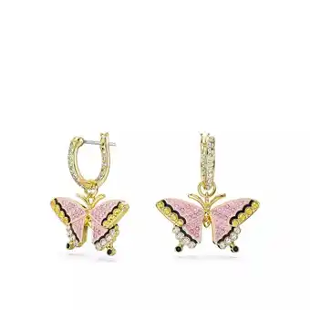 Fashionette Swarovski ohrringe - idyllia drop earrings, butterfly, gold-tone plated - gr. unisize - in mehrfarbig - für damen Angebot