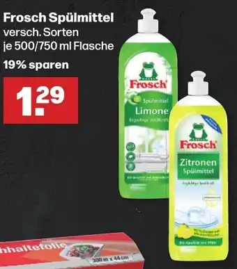 Handelshof Frosch Spülmittel je 500/750 ml Flasche Angebot