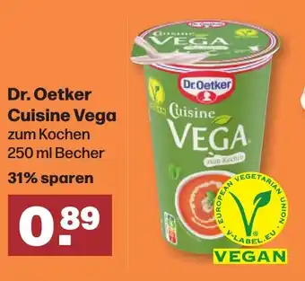 Handelshof Dr. Oetker Cuisine Vega zum Kochen 250 ml Angebot