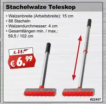 Stabilo Fachmarkt Stachelwalze Teleskop Angebot