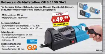 Stabilo Fachmarkt Güde Universal Schärfstation GUS 1100 3in1 Angebot